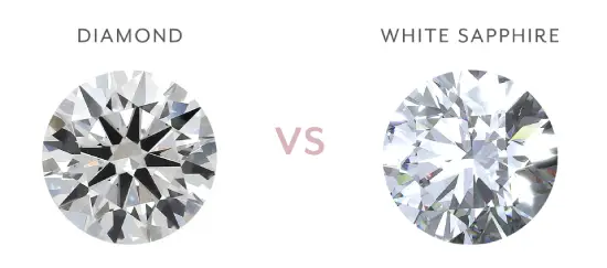 διαμάντι vs λευκό ζαφείρι