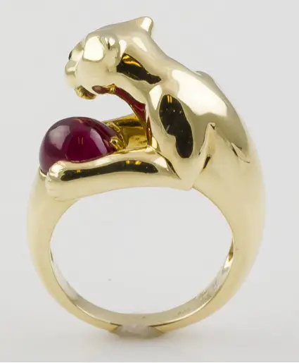 cartier δαχτυλίδι ρουμπίνι